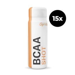 GymBeam BCAA Shot 15 x 90 ml caisă