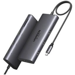 CM639 USB-C / 2xHDMI 4K60 Hz, 3xUSB-A, USB-C, SD/TF, RJ45, USB-C PD 100W