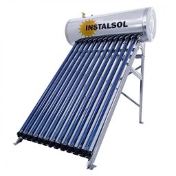 Panou solar presurizat INSTALSOL 12 tuburi vidate Heat Pipe cu boiler 120 L si suport fixare