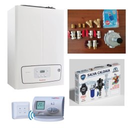 PACHET PROMO Centrala termica IMMERGAS VICTRIX TERA 24/28 V3, kit armaturi montaj centrala termica ITALIA, kit filtre centrala termica, termostat de ambient LOGICTHERM C3 RF