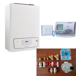 PACHET PROMO Centrala termica IMMERGAS VICTRIX TERA 35/38 V2, termostat de ambient LOGICTHERM C3 RF, kit armaturi montaj centrala termica ITALIA