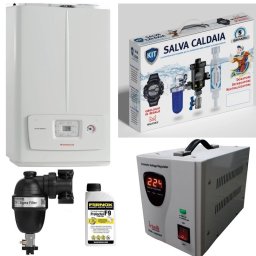 PACHET PROMO Centrala termica VICTRIX OMNIA, kit filtre centrala termica, stabilizator de tensiune INTELLI 500VA, filtru anti-magnetita FERNOX TF1 SIGMA+ fluid protector