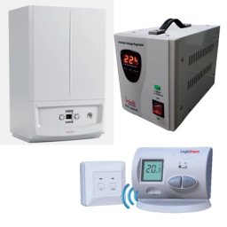 PACHET PROMO Centrala termica VICTRIX ZEUS 32 (cu boiler de 45l), stabilizator de tensiune INTELLI 500VA, termostat de ambient LOGICTHERM C3 RF