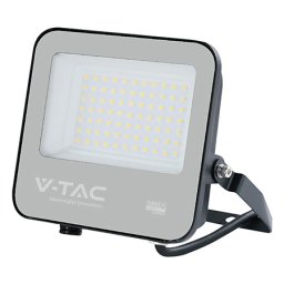 Reflector led 50w 135lm/w 6500k ip65 cablu 1m cip cree - negru/gri