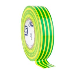 Bandă izolatoare PVC galben-verde 19mm x 20m, ignifugă, adeziv cauciucat, WKK 7122122310