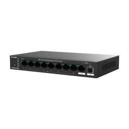 Switch 8 x RJ45 1G PoE, 1 x SFP 1G, 1 x RJ45 1G, 120W, Cloud Management - IP-COM G2210P-8-120W