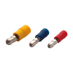 Terminale izolate tată 1,5-2,5 mm², manșon albastru, set 100 buc, Plastim PMT-2050