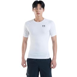 Tricou de compresie de antrenament Alb Bărbați