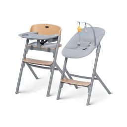 Scaun de masă pentru copii 3 în 1 KINDERKRAFT SELECT LIVY Premium stejar + șezlong CALMEE