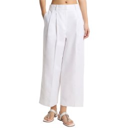 MICHAEL KORS Pantaloni Pleated Wide Leg MS630ZUKPY 100 white