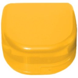 Set 4 x Cutie Galbena pentru Pastrarea Protezei, Gutierei si a Aparatelor Dentare, Prima