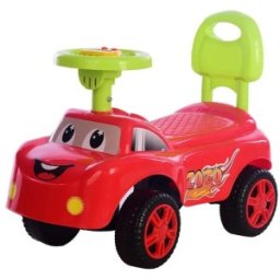 Masinuta pentru Copii, Rosie, cu Muzica, Roti Plastic, Victronic