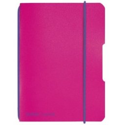 Caiet My.Book Flex, A6, 40 File, Patratele, Coperta PP, Roz