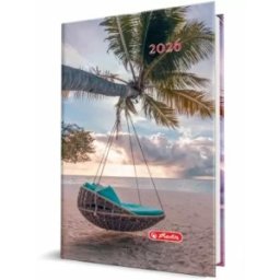 Agenda Datata A5, Motiv Relax, 352 Pagini, Coperta Buretata, 2026