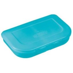 Cutie Plastic pentru Sandwich, 2 Compartimente, Turcoaz