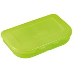 Cutie Plastic pentru Sandwich, 2 Compartimente, Verde