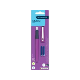 Stilou SCHNEIDER Wavy + 2 rezerve cerneala/blister, mov