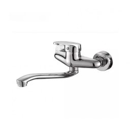 Baterie de bucatarie de perete cu pipa rotativa, crom, 18 cm – Korman Technik PM018