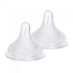 Set 2 tetine premium din silicon Spectra, marimea L, 5-7 luni
