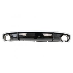 Difuzor bara spate cu ornamente evacuare pentru Audi A4 B8 Facelift RS4 Design