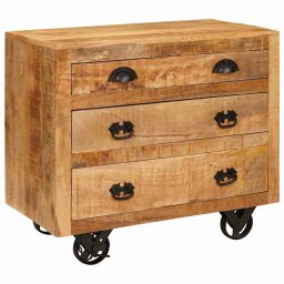 Dulap lateral Maro 70 x 38 x 63 cm Lemn masiv de mango GartenMobel Dekor