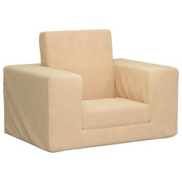 Canapea extensibila pentru copii, crem, plus moale GartenMobel Dekor