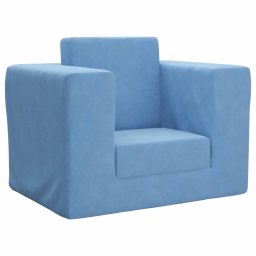 Canapea extensibila pentru copii, albastru, plus moale GartenMobel Dekor