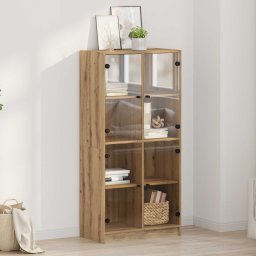 Bufet Stejar Artizanal 68 x 37 x 142 cm Lemn compozit GartenMobel Dekor