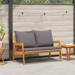 Banca de gradina cu perna Ulei Natural Lemn Solid de Acacia GartenMobel Dekor