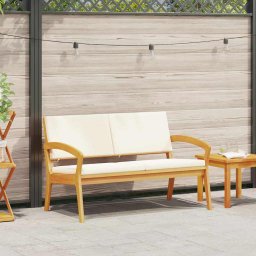 Banca de gradina cu perna Ulei Natural Lemn Solid de Acacia GartenMobel Dekor