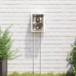 Dulap de control Gri 28 x 13 x 28 cm Plastic ABS GartenMobel Dekor