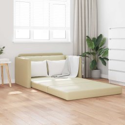 Pat canapea Crem 124 x 71 x 78 cm Piele artificiala GartenMobel Dekor