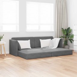 Canapea extensibila de podea Gri închis 213 x 70 x 77 cm GartenMobel Dekor