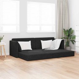 Canapea extensibila de podea Negru 213 x 70 x 77 cm Catifea GartenMobel Dekor
