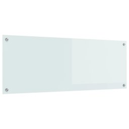 Panou de bucatarie Alb 110 x 40 cm sticla securizata GartenMobel Dekor