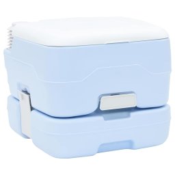 Toaleta de camping Albastru deschis si alb 41,5 x 36,5 x 30 cm GartenMobel Dekor