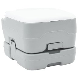 Toaleta de camping Gri si alb 41,5 x 36,5 x 30 cm Polietilena GartenMobel Dekor