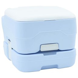 Toaleta de camping Albastru deschis si alb 41,5 x 36,5 x 30 cm GartenMobel Dekor