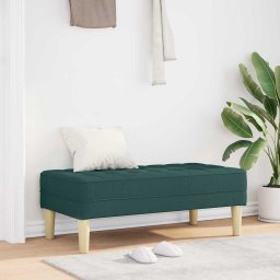 banca cu perna Verde închis 113 x 57 x 39 cm tesatura GartenMobel Dekor