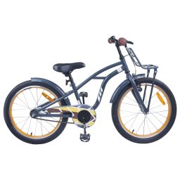 Bicicleta pentru Copii 18 Inci pentru 5-7 ani Gri închis GartenMobel Dekor
