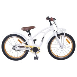 Bicicleta pentru Copii 18 Inci pentru 5-7 ani Alb GartenMobel Dekor
