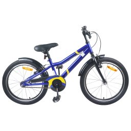Bicicleta pentru Copii 18 Inci pentru 5-7 ani Albastru Negru GartenMobel Dekor