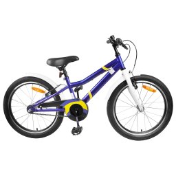 Bicicleta pentru Copii 18 Inci pentru 5-7 ani Albastru Alb GartenMobel Dekor