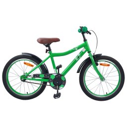 Bicicleta pentru Copii 18 Inci pentru 5-7 ani Verde GartenMobel Dekor