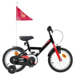 Bicicleta pentru Copii 12 Inci pentru 2-4 ani Negru GartenMobel Dekor