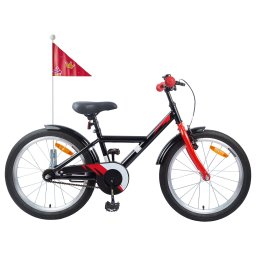 Bicicleta pentru Copii 18 Inci pentru 5-7 ani Negru GartenMobel Dekor