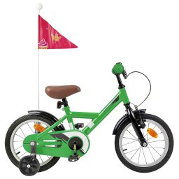 Bicicleta pentru Copii 12 Inci pentru 2-4 ani Verde GartenMobel Dekor