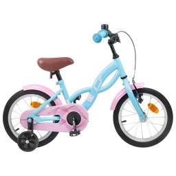Bicicleta pentru Copii 12 Inci pentru 2-4 ani Albastru deschis GartenMobel Dekor