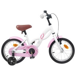 Bicicleta pentru Copii 12 Inci pentru 2-4 ani Alb GartenMobel Dekor