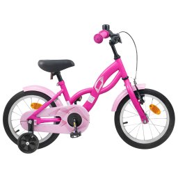Bicicleta pentru Copii 12 Inci pentru 2-4 ani Roz închis GartenMobel Dekor